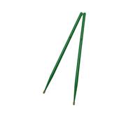 Fenteer 2Pcs Drum Sticks Professional for Kids Adults Smooth Grips Wood Drumsticks Lightweight for Jazz Musical Instrument Percussion, 5A Green