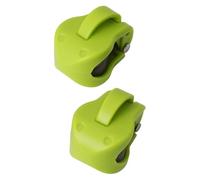 Fenteer 2Pcs Fishing Pole Securing Clips Fishing Rod Holder Straps Portable Wrap Protector Versatile for Outdoor Indoor Ground Boats, green