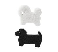 Fenteer 2Pcs Kitchen Sponges Non Scratch Dog Shaped Cute Thick Absorbent Multipurpose for Washing Dishes Pots Pans Scrubbing Sponges