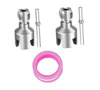 Fenteer 2Pcs PVC Hose Threader Kit, Professional Thread Maker Tool with Tape for 1/2" and 3/4”Pipes, Home Maintenance