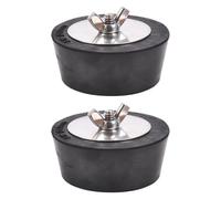 Fenteer 2Pcs Rubber Pool Plug Pool Winterizing Plug Freeze Protection Stopper for Household Drain Laundry Room Drain Equipment Repair, 63mm