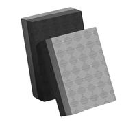 Fenteer 2Pcs Silence Weightlifting Crash Drop Pads Cushion Shockproof Floor Protection Deadlift Weight Mats for, Black Gray 50x40x4cm