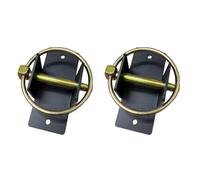 Fenteer 2Pcs Water Bucket Hooks Bracket Steel Easy to Install Horse feed Bucket Hanger Stable Accessories for Livestock Feeding Barn