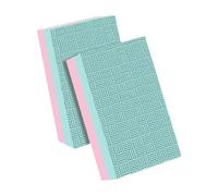 Fenteer 2Pcs Weight Lifting Drop Pads Silence Deadlift Pad Shock Absorbing Floor Protection for Club Barbell Exercise Office Training, Green Pink 50x30x4cm