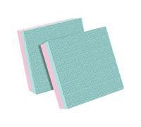 Fenteer 2Pcs Weight Lifting Drop Pads Silence Deadlift Pad Shock Absorbing Floor Protection for Club Barbell Exercise Office Training, Green Pink 50x50x4cm