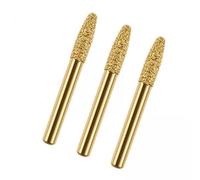 Fenteer 2X 3Pcs Grinding Wheels Bits Grinding Heads Warhead Body Shape Carving Bits Rotary Tool Grinding Mounted Point for Carving Stone