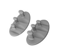 Fenteer 2x Anti Slip Workout Grips Workout Accessories Exercise for Men and Women Weight Lifting Grips for Gym Deadlift, Gray