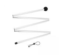 Fenteer 2x Canopy Rods Tarp Pole Shelter Building Aluminum Alloy 160cm/200cm Poles Replacement Canopy Telescoping Folding Tent Poles