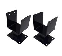 Fenteer 2X Post Anchor Inside Mount Bracket,Pergola Connector Brackets Heavy Duty,Hardware Post Tie Bracket for Fence Deck Base