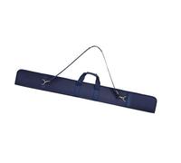 Fenteer 3/4 Snooker Cue Case Bag Holder Water Resistant 65x5.9inch Accessory Lightweight Scratchproof Adjustable Strap 2 Rod Storage, Dark Blue