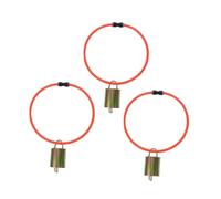 Fenteer 3 Pieces Goats Collars with Bell,Pasture Animal Collars Heavy Duty Livestock for Sheep Cow Accessories Farm Animal, L