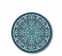 Fenteer 3 Pieces Insulation Placemat Round Coaster Table Mat Cup Mat Anti Slip Texture Helps Keep Glassware Suitable for Kitchen Table Office Desk, 4 Pcs