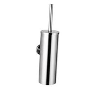 Fenteer 304 Stainless -mounted Toilet Brush Soft Bristles for Bathroom, mirror