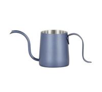 Fenteer 304 Stainless Steel Pour Over Coffee Kettle with Ergonomic Side Handle for Comfortable Grip and Water, Dark Blue