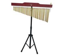 Fenteer 36 Note Concert Wind Chime Aluminum Tubes Melodious Sound 72cm-115cm for Musicians Height Adjust Stand Folding Tripod