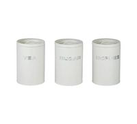 Fenteer 3Pcs Coffee Bean Tea Sugar Containers Sugar Coffee Tea Jar Multifunctional Sturdy Practical Sealing Kitchen Storage Box Set, Beige