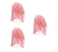 Fenteer 3Pcs Corner Bird Blanket Bedding Bird Hammock Nest Warm Parrot Winter Cuddle Nest Hanging Toy for Cockatiel, Pink