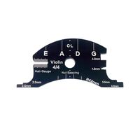 Fenteer 4/4 Violin Bridge Template Tool Fingerboard, Compact Acrylic Stencil Reference Tool Instrument Bridge Crafting Template