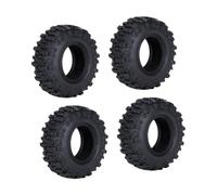 Fenteer 4 Pieces 1/30 Wheels, RC Car Tires, Rubber Tyres for SCX30 Model DIY Accessories