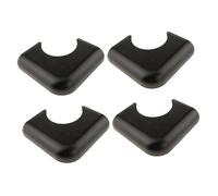 Fenteer 4 Pieces Pool Table Corners Billiard Table Corner Pieces Simple to Attach Sturdy Guard Plates Metal Snooker Desk Parts Covers, Black