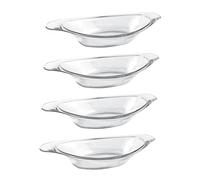 Fenteer 4Pcs Banana Split Bowls Serving Plates Photo Prop Versatile Sundae Serving Dish Dessert Bowl for Candy Snack Sandwich Salads