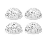Fenteer 4Pcs Tank Cave Shelter Aquarium Shrimp Shelter Ornament Decor Hollow Hiding House Hideout Cave for Reptiles Shrimp, White