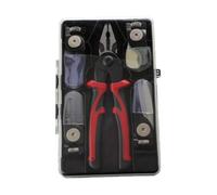 Fenteer 5 in 1 Interchangeable Combination Pliers Kit with Five Swappable Heads for Cutting Crimping and Gripping Wire Work Suitable for Everyday Home Maintenance and DIY Tasks