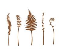 Fenteer 5 Pieces Decorative Garden Stakes Garden Decor Yard Art Versatile Rustic Ornaments Decorative for Farm Outdoor Fence Porch, Style B