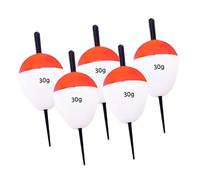 Fenteer 5Pcs Fishing Floats Buoys Foam Floats Set EVA Tackle Accessories Bobbers High Buoyancy for Trout Bass Catfish Rock Fishing, 30g