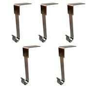 Fenteer 5x Fireplace Stocking Hanger Christmas Stockings Holder Garland Hanger Stocking Holders for Mantle for Christmas Decorations, Style C