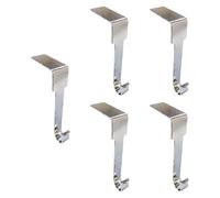 Fenteer 5x Fireplace Stocking Hanger Christmas Stockings Holder Garland Hanger Stocking Holders for Mantle for Christmas Decorations, Style A