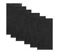 Fenteer 6 Pieces Acoustic Panels Sound Absorbing Decorative Decoration 60cmx30cm for Noise Reduction for Room, Black