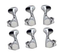 Fenteer 6 Pieces Guitar Tuning Key Pegs Guitar Machine Heads 1/18 Modern Tuners Set 4L and 2R for Acoustic Enthusiasts Folk Classical