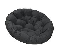 Fenteer 60cm Patio Seat Cushion Pads, Replacement Outdoor Seat Cushion for Garden Egg Swing Hanging Basket, black