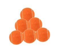 Fenteer 6Pcs Tennis Balls Training Balls Pet Dog Tennis 2.52" Diameter for Beginner Training for Games Activities Beginners, Orange