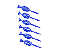 Fenteer 6x Golf Tees Golfing Supplies Professional Durability Equipment Golf Ball Holder Stable for Beginners Adults Exercise Outdoor, Blue