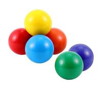 Fenteer 6x Rainbow Wooden Balls Learning Materials Colorful Educational Counting Toys Color Recognition for Boys Girls Children Gifts, Style A