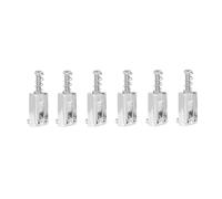 Fenteer 6x Tremolo Bridge Saddles Professional Playability Structural Stability Replace Hardware Electric Guitar Saddles Replacements