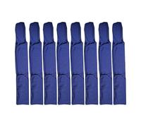 Fenteer 8Pcs Horse Mane Bags Sun Prevents Tangles Rubbing Out and Breakage Protection Covers Wraps for Farm Horse Care Stable, Deep Blue