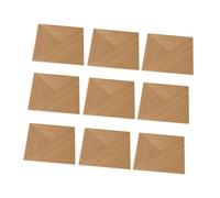 Fenteer 9x Sound Absorbing Panels Wood Pattern Printing Soundproof Wall Easy Installation Art Panels for Room