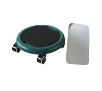 Fenteer Abdominal Train Roller Disc Abdominal Muscle Wheel Portable Universal Wheels Fitness Roller Sliding Discs for Gym Use Workout, Green