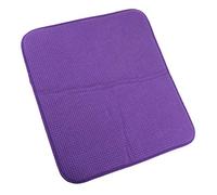 Fenteer Absorbent Reversible Microfiber Dish Drying Mat and for Kitchen Countertops, Sinks, Table Mats Decoration, Easy to Store, Purple, 40.5x45.5cm