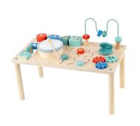 Fenteer Activity Table Kids Educational Learning Toys Desk Play Activity Center Table for 1+ Year Old Infant Children