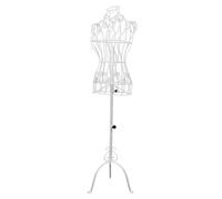 Fenteer Adjustable Height Female Mannequin Torso with Metal Support for Dressmaking, White