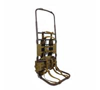 Fenteer Adjustable Hiking Frame Backpack Frame Carrier With Portable Build And Reinforced Points Lightweight Support Suitable for trail, New Coffee Adjustable Height 70kg Load, Brown, Coffee