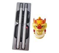 Fenteer Air Drum Set Drumsticks Traditional Lion Dance Toy Electric Air Drum Sticks Kit for Childrens Adults Beginners Kids