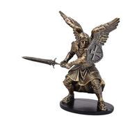 Fenteer Angel Figurine Sculpture Decor Practical Multipurpose Unique Compact Angel Statue Tabletop Ornament for Table Bedroom, Gold