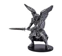 Fenteer Angel Figurine Sculpture Decor Practical Multipurpose Unique Compact Angel Statue Tabletop Ornament for Table Bedroom, Silver