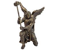 Fenteer Angle Figurine, Resin Statue Craft, Handmade Practical Sculpture Tabletop Ornament for Table, Gold C