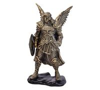 Fenteer Angle Figurine, Resin Statue Craft, Handmade Practical Sculpture Tabletop Ornament for Table, Gold B